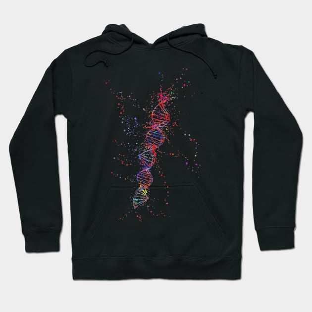 DNA Molecule Hoodie by Kevan Hom